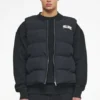 PEGADOR ABERDEEN ROUND NECK PUFFER VEST BLACK INK